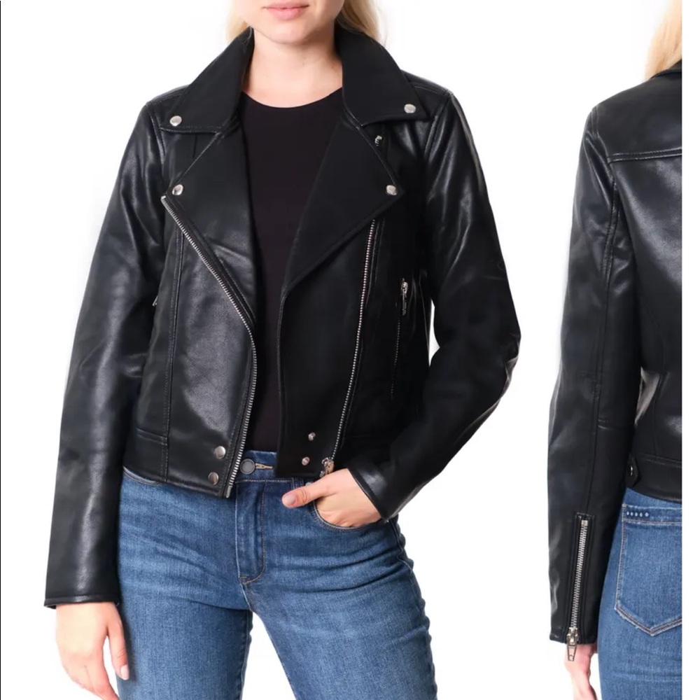 Nordstrom BLANKNYC Good Vibes Faux Leather Moto Jacket